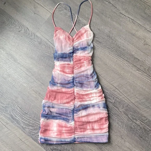 slim fit dress slacks Fashion Nova Tie Dye Bodycon dress – Bombay Closet Cleanse main image 0